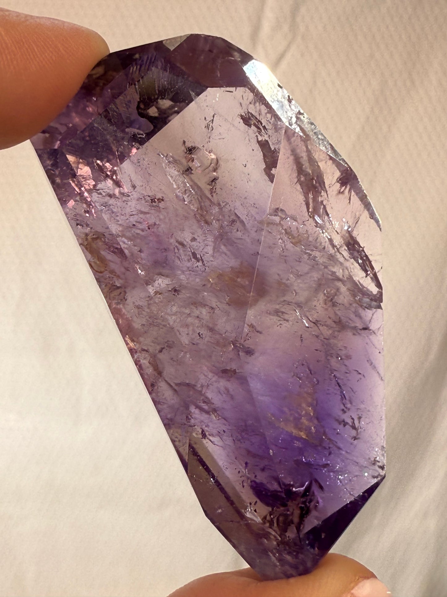 rose de France amethyst with citrine 45c