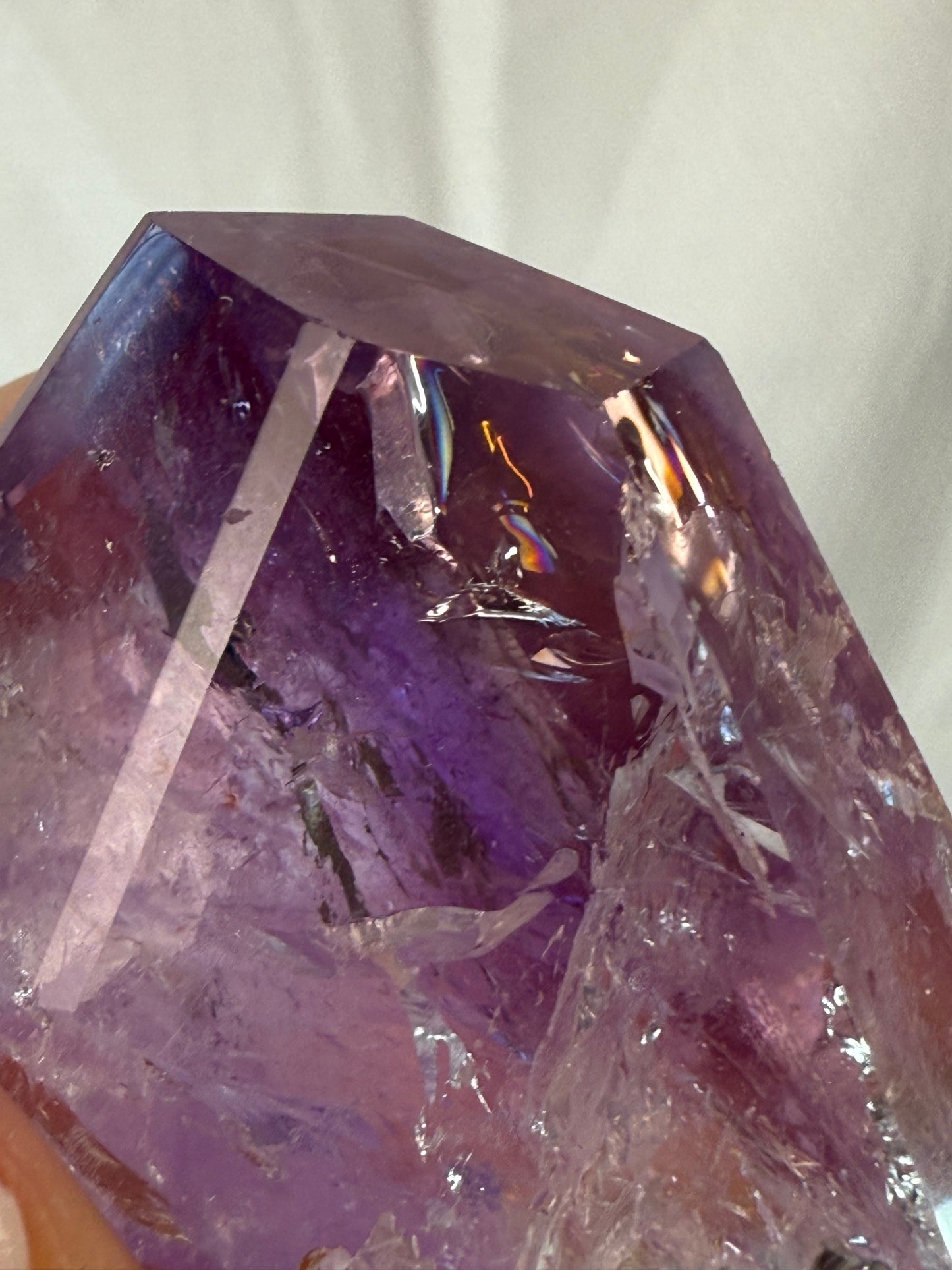 rose de France amethyst with citrine 44s