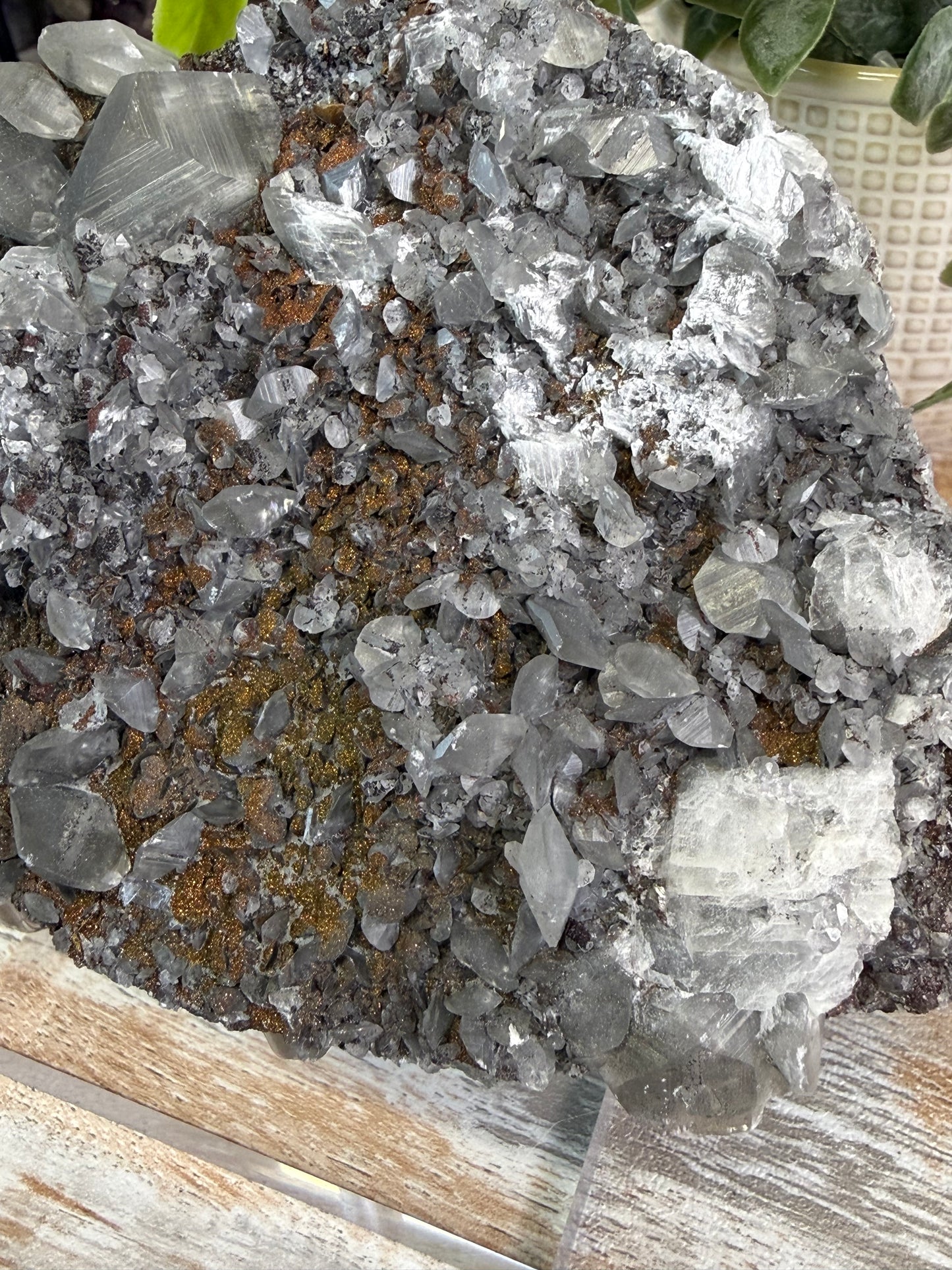 benz calcite with rainbow chalcopyrite 67