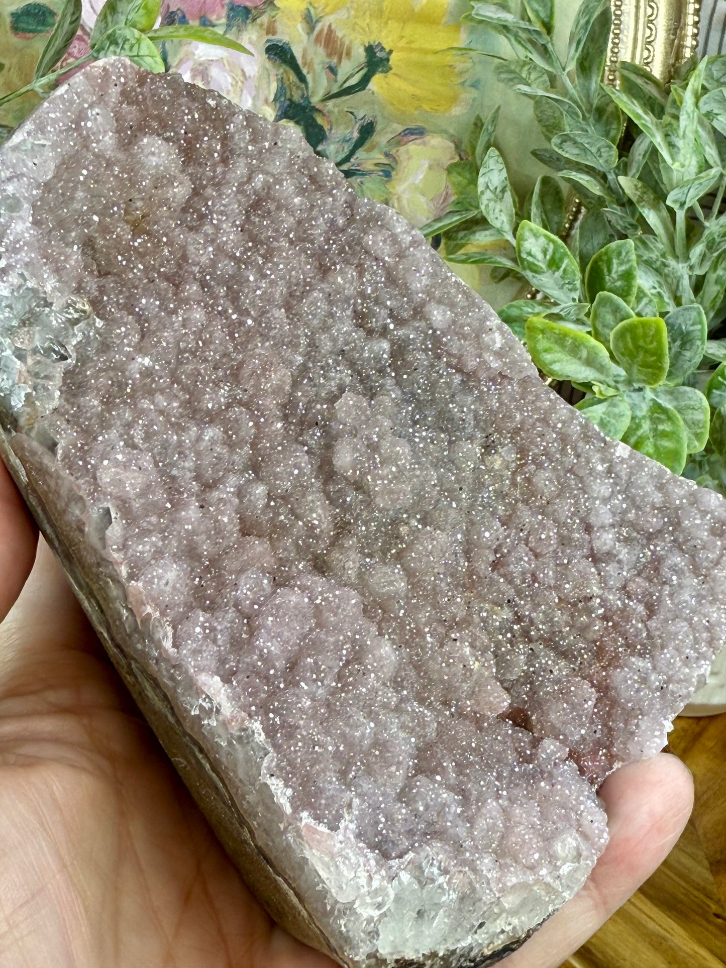 sugar druzy rainbow amethyst cutbase lavender 68