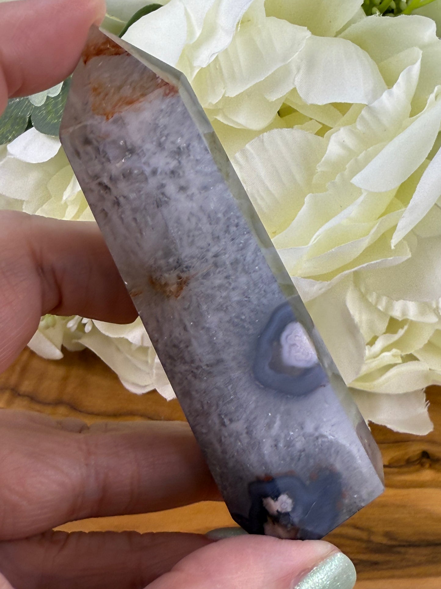 blue flower agate tower 16b