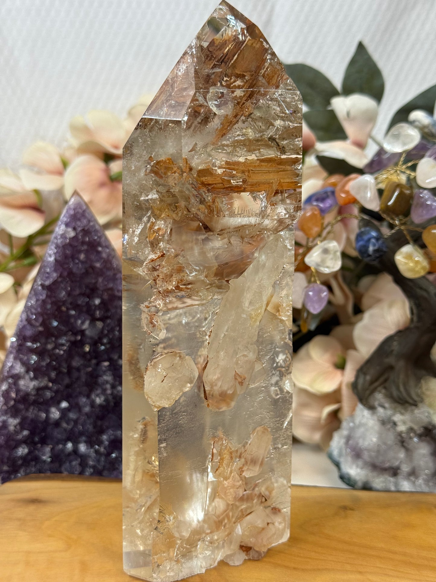 elestial lodalite quartz tower 209e