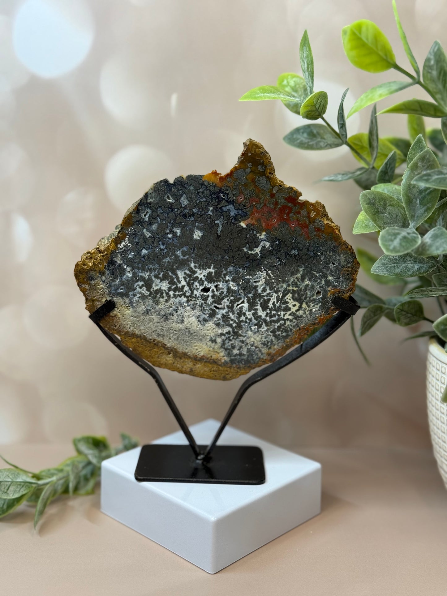 marcascite slab on stand 55a