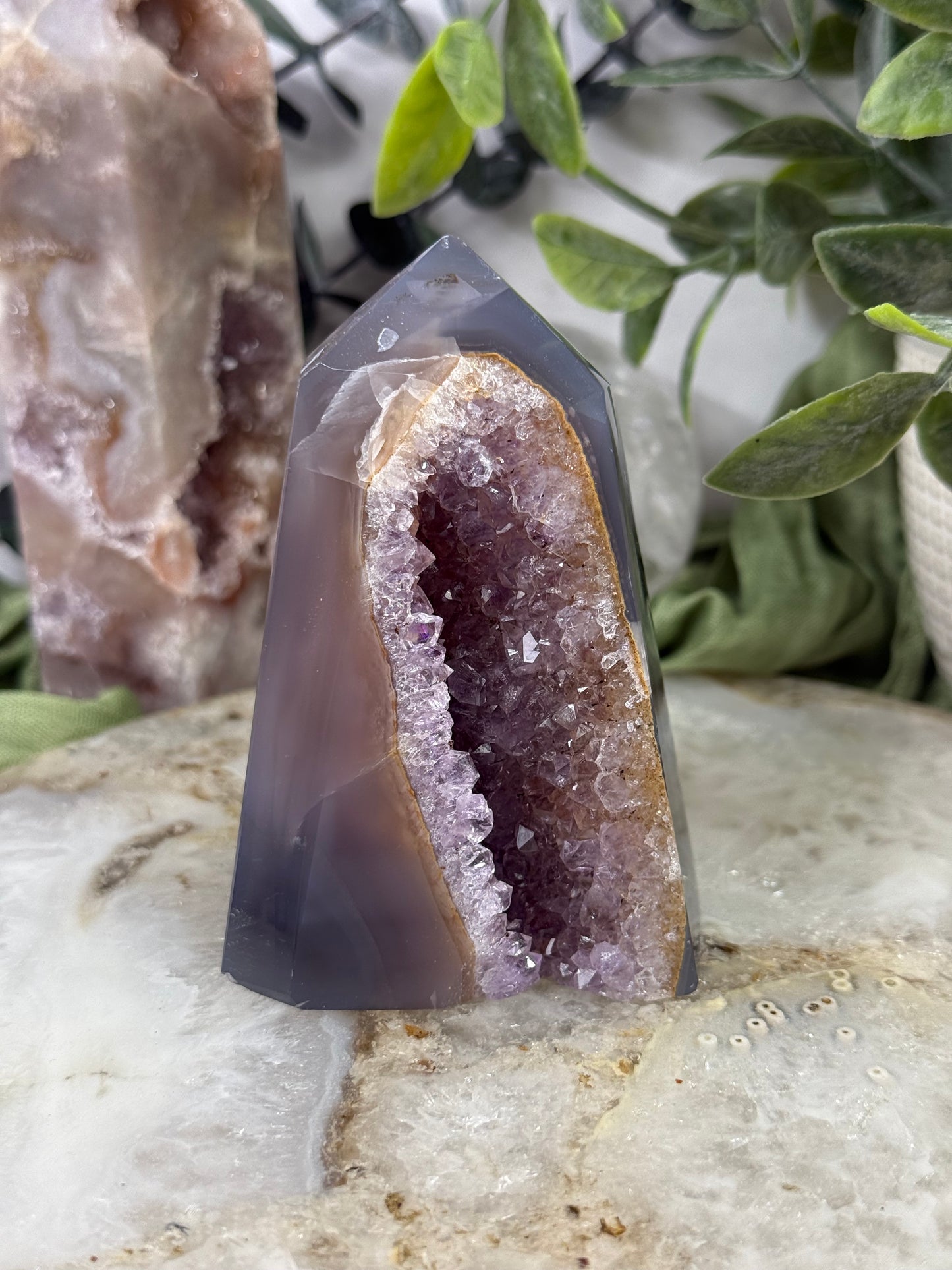 amethyst blue agate tower 25r
