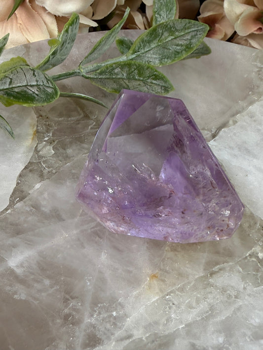 rose de France amethyst with citrine and phantoms 29r