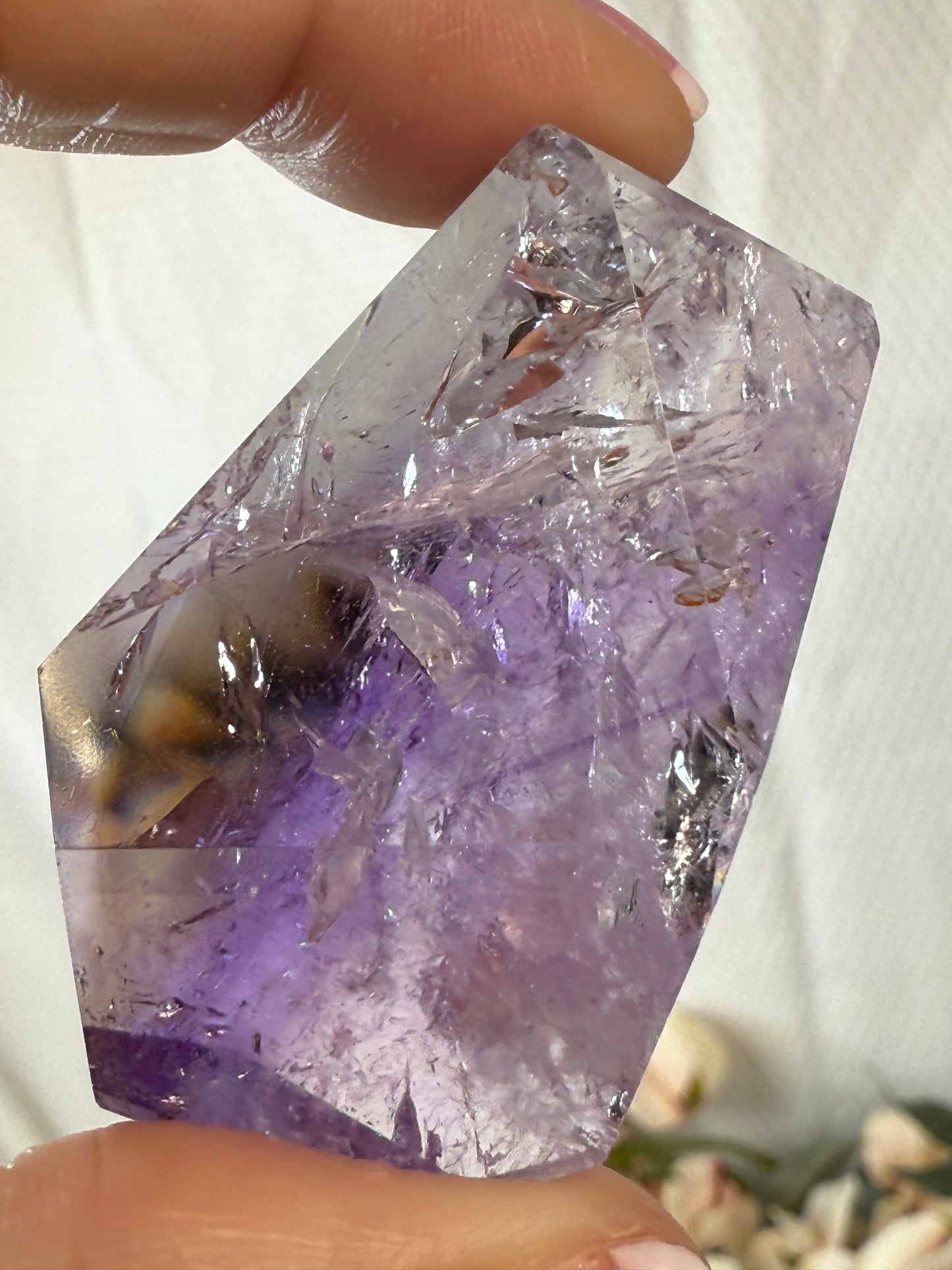 rose de France amethyst with citrine 44s
