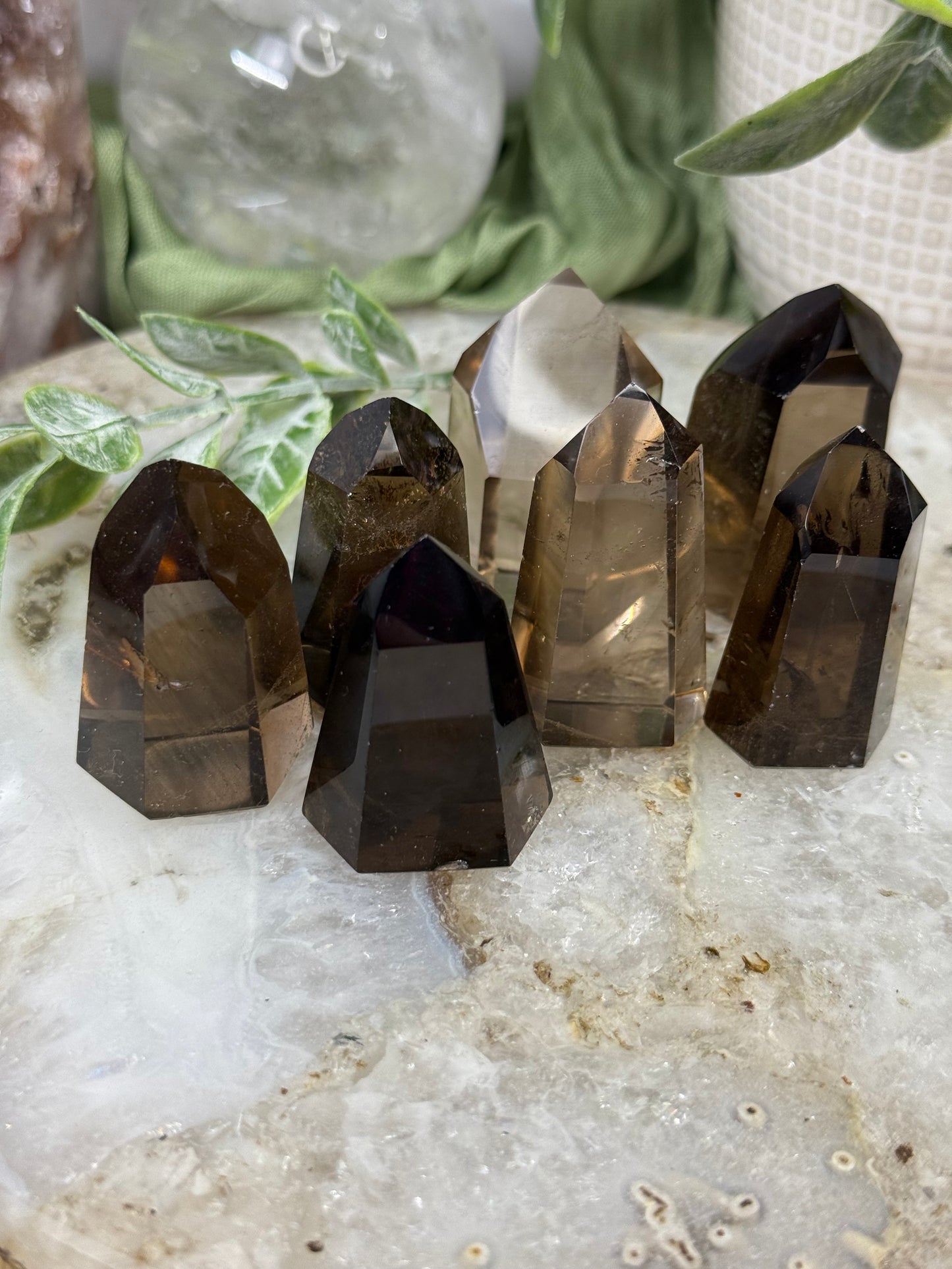 smoky quartz mini tower Brazil