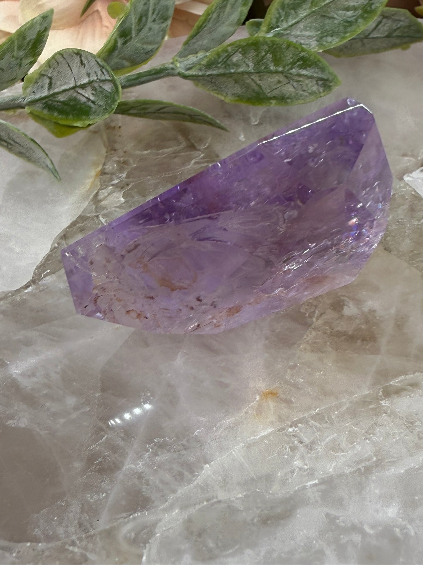 rose de France amethyst with citrine and phantoms 29r