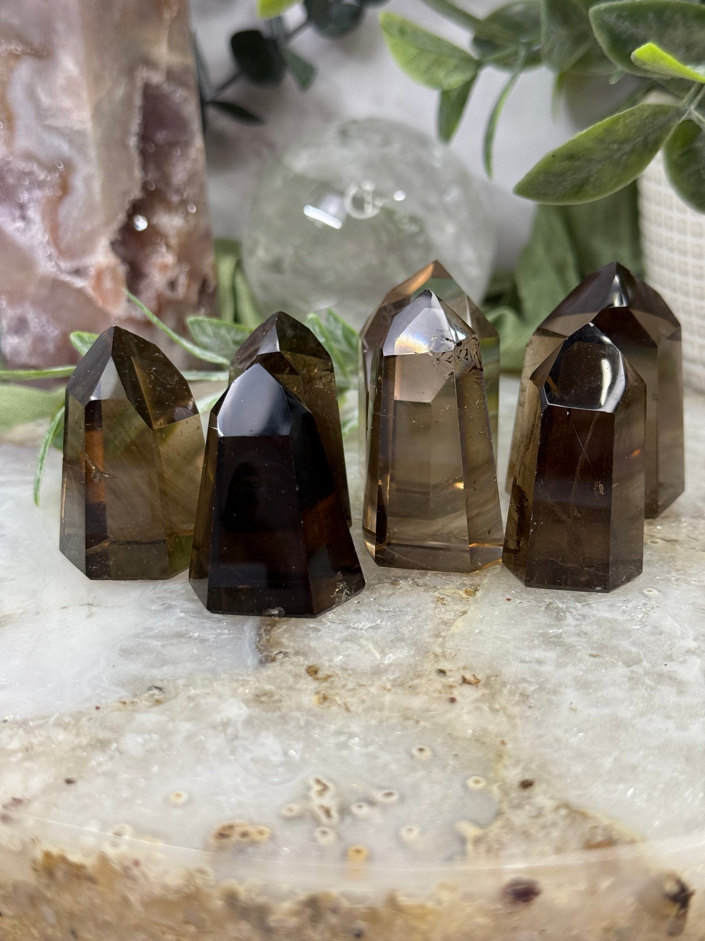 smoky quartz mini tower Brazil