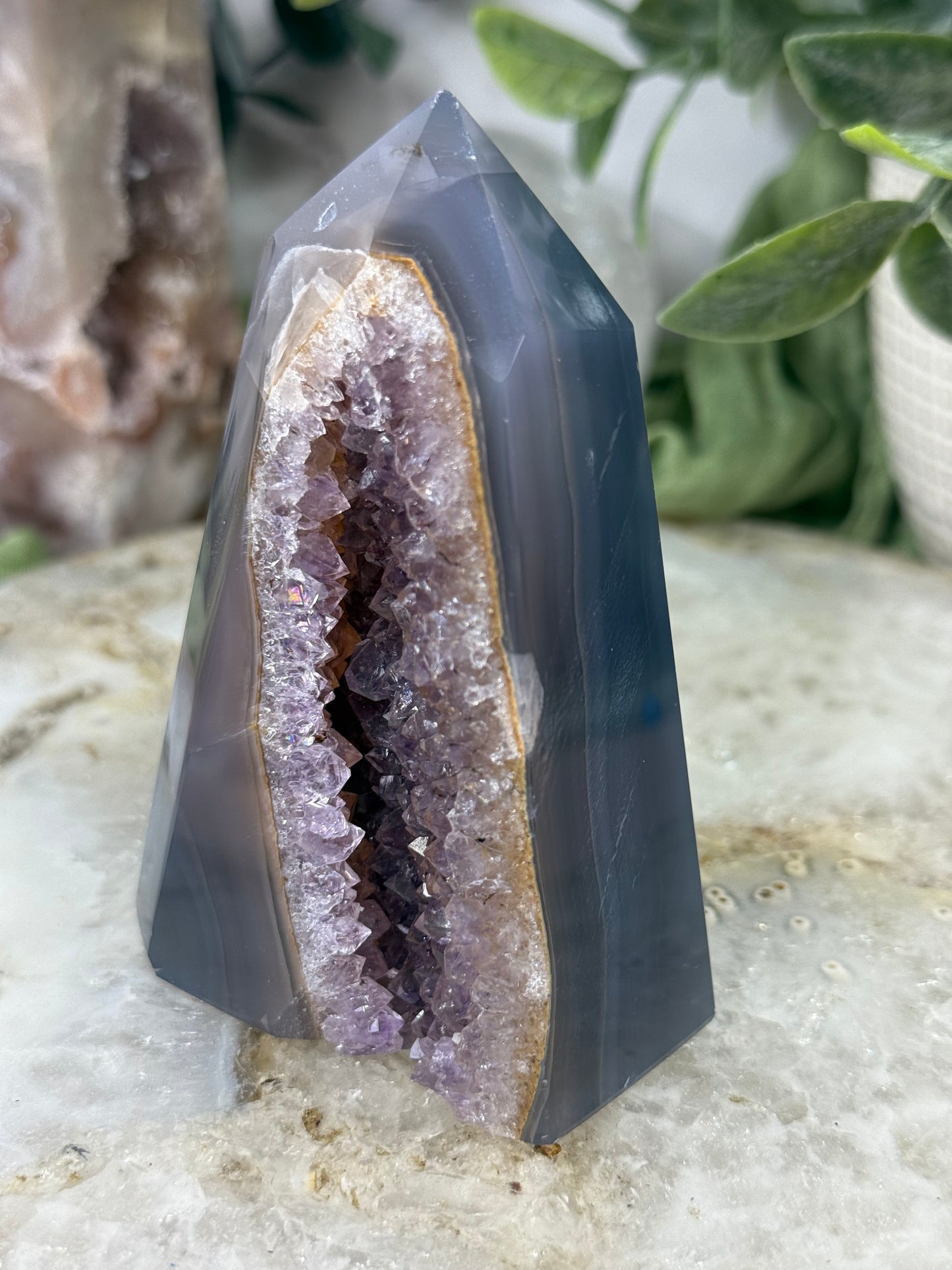 amethyst blue agate tower 25r