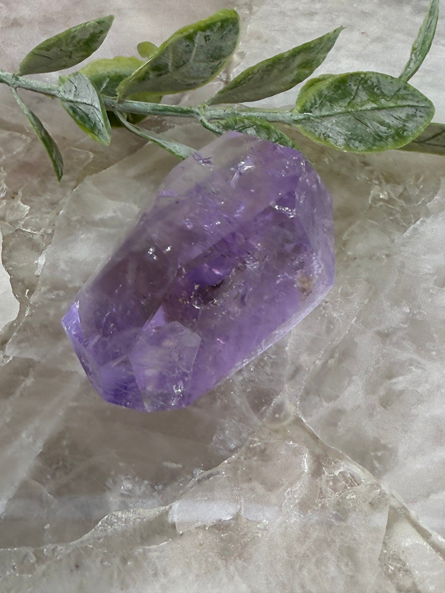 rose de France amethyst with citrine and phantom 37c