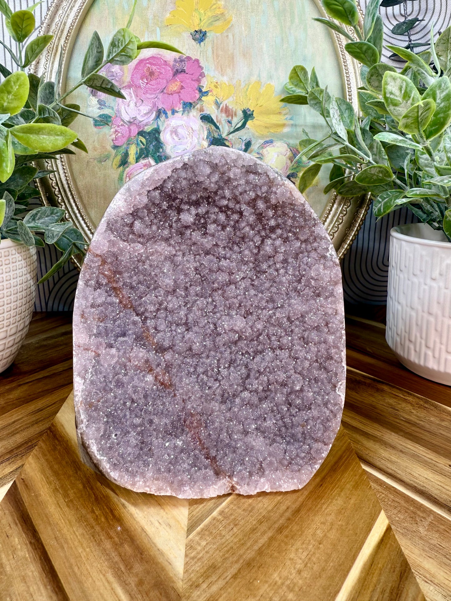 sugar druzy rainbow amethyst cutbase lavender 99