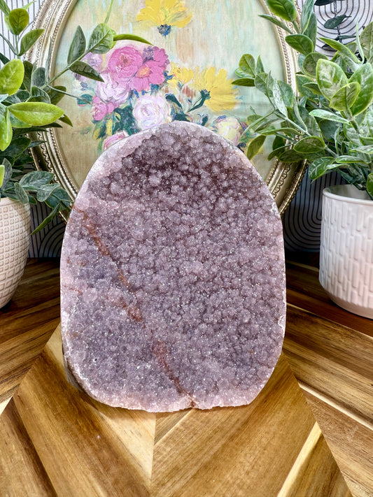 sugar druzy rainbow amethyst cutbase lavender 99