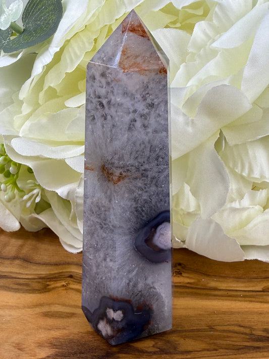 blue flower agate tower 16b