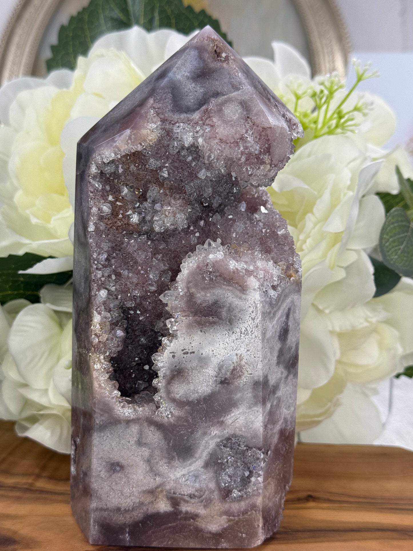 pink purple amethyst tower 157