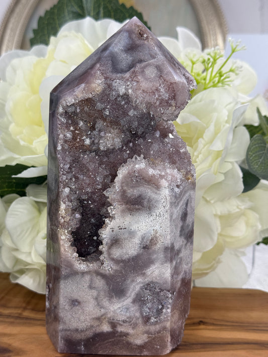 pink purple amethyst tower 157