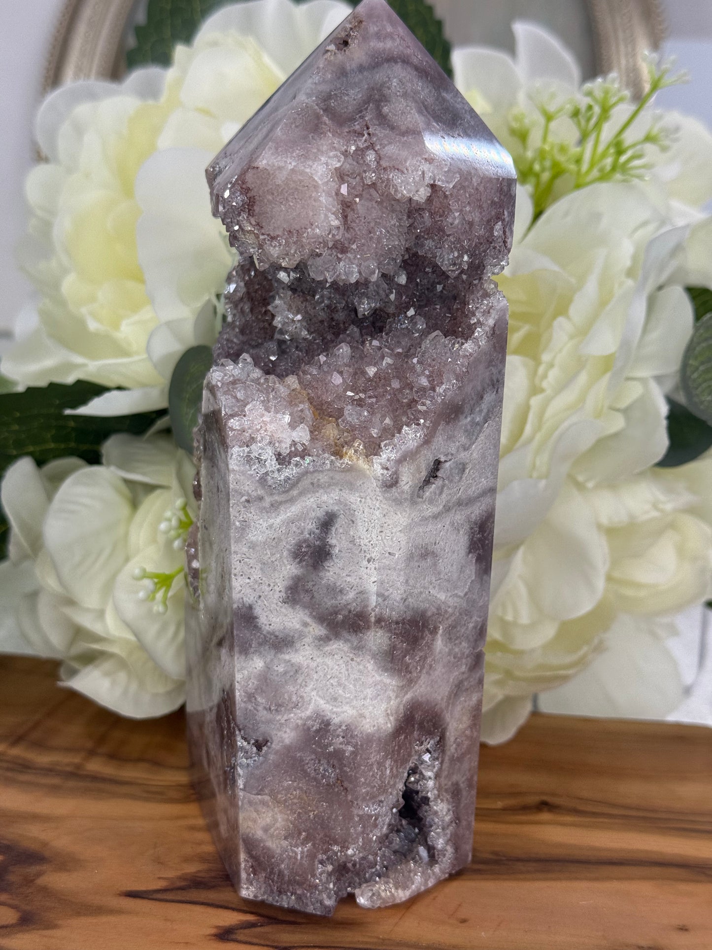 pink purple amethyst tower 157