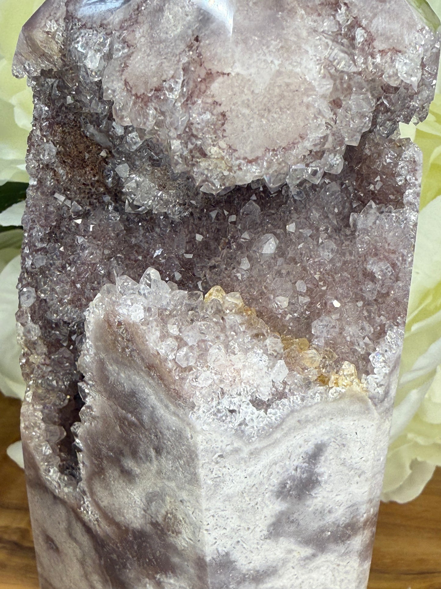 pink purple amethyst tower 157