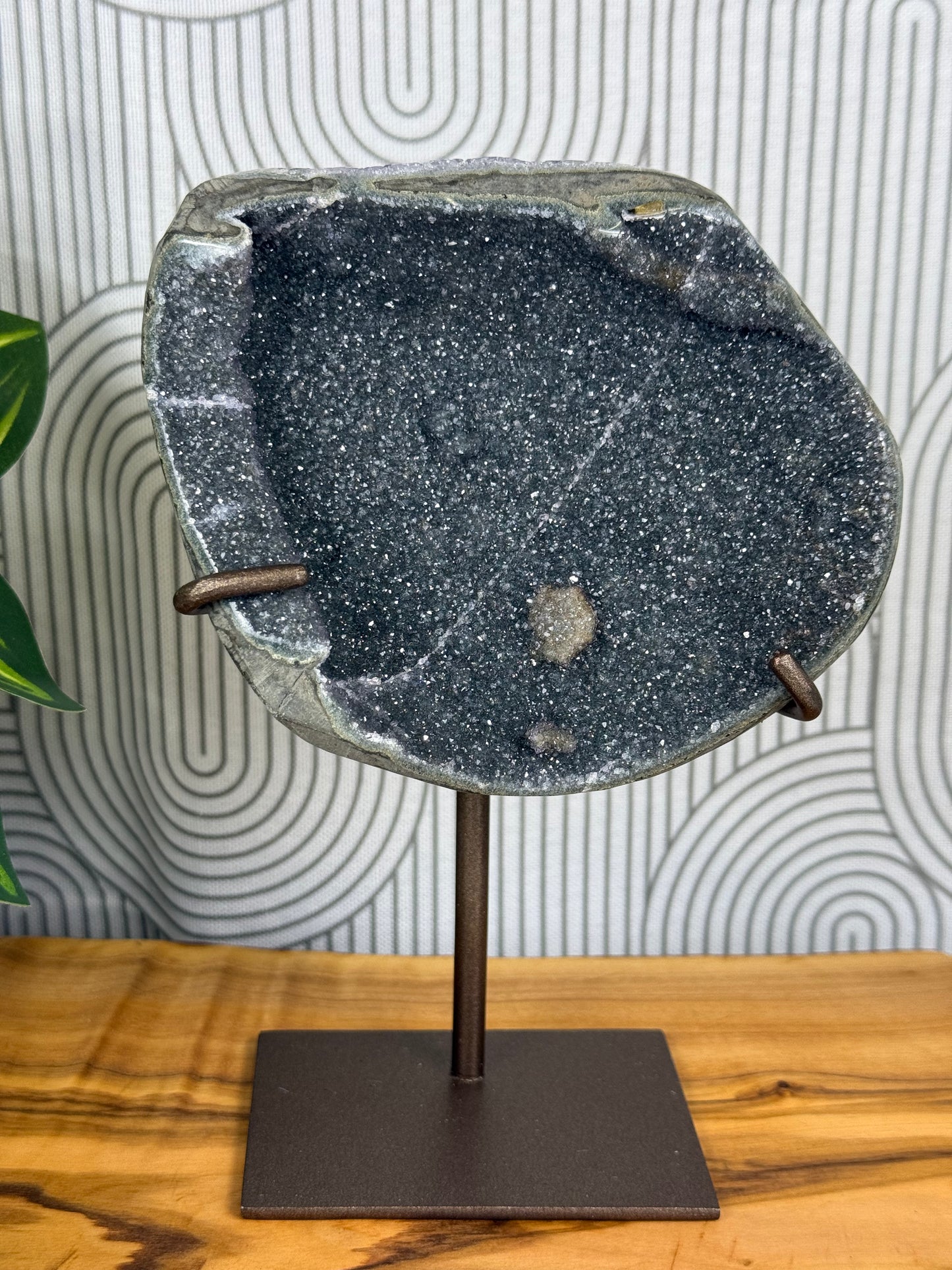 Green amethyst with stand 55a