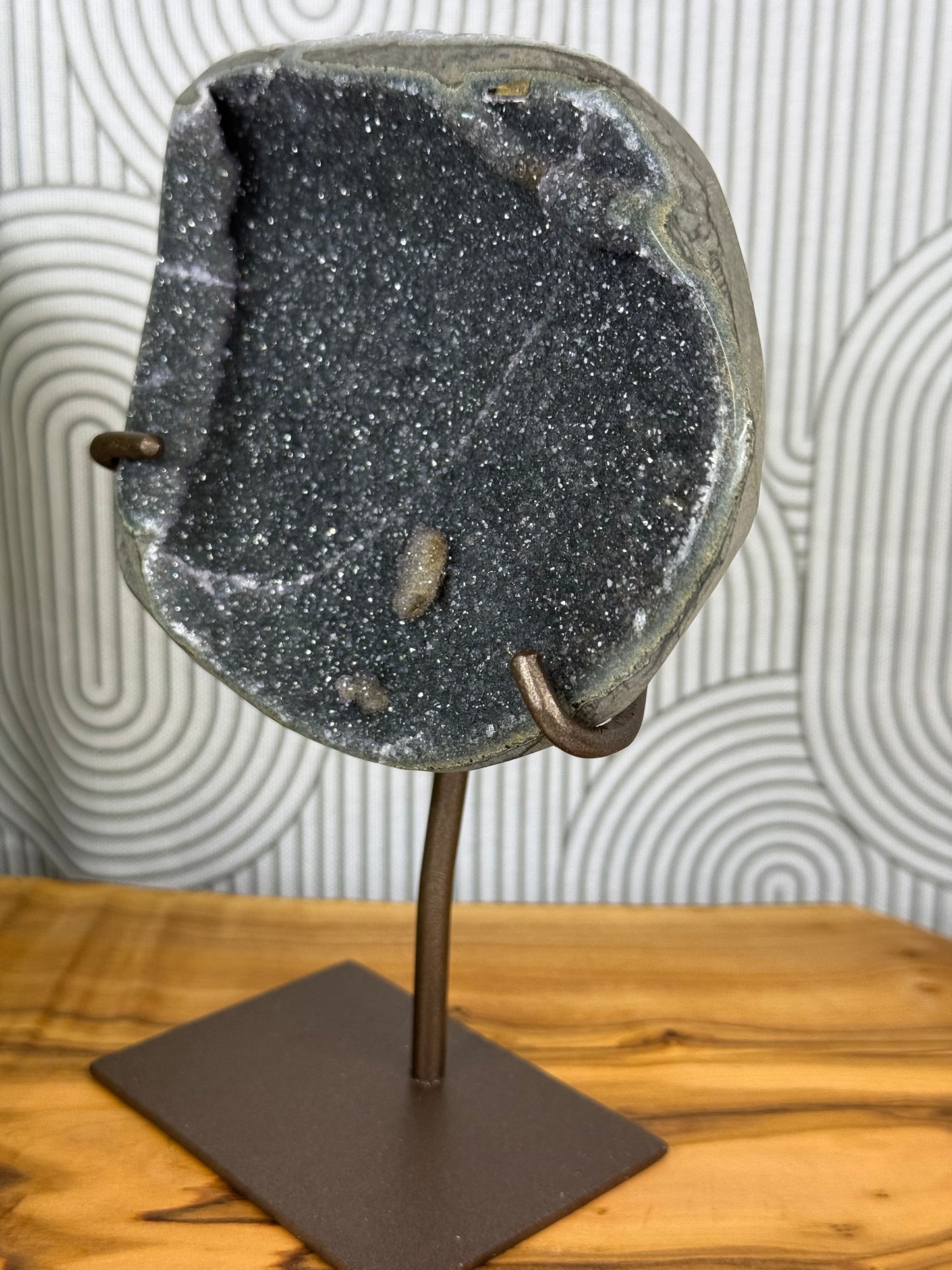 Green amethyst with stand 55a