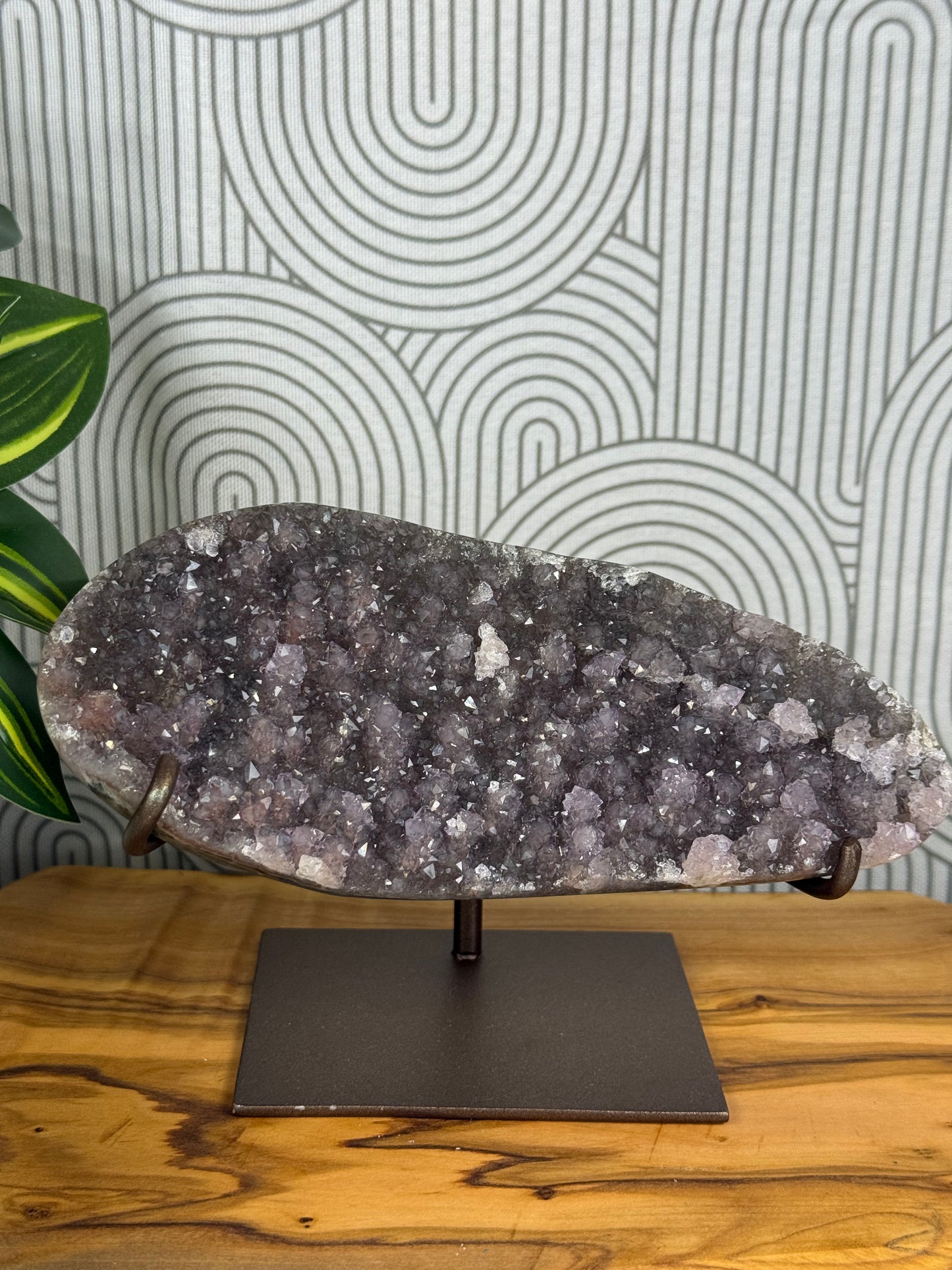 rainbow amethyst piece with stand 55d