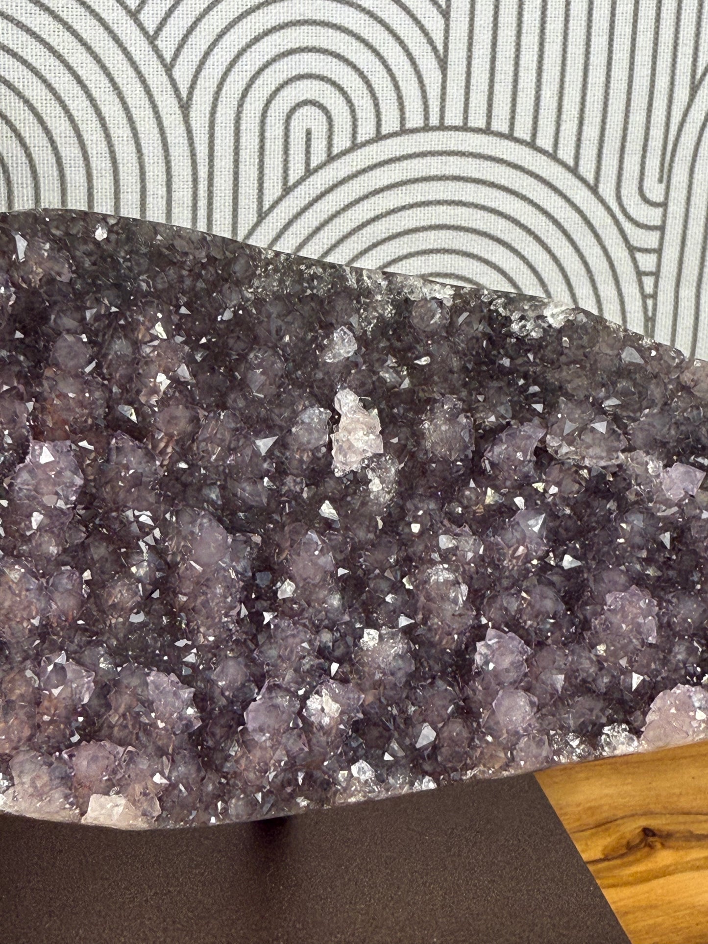 rainbow amethyst piece with stand 55d