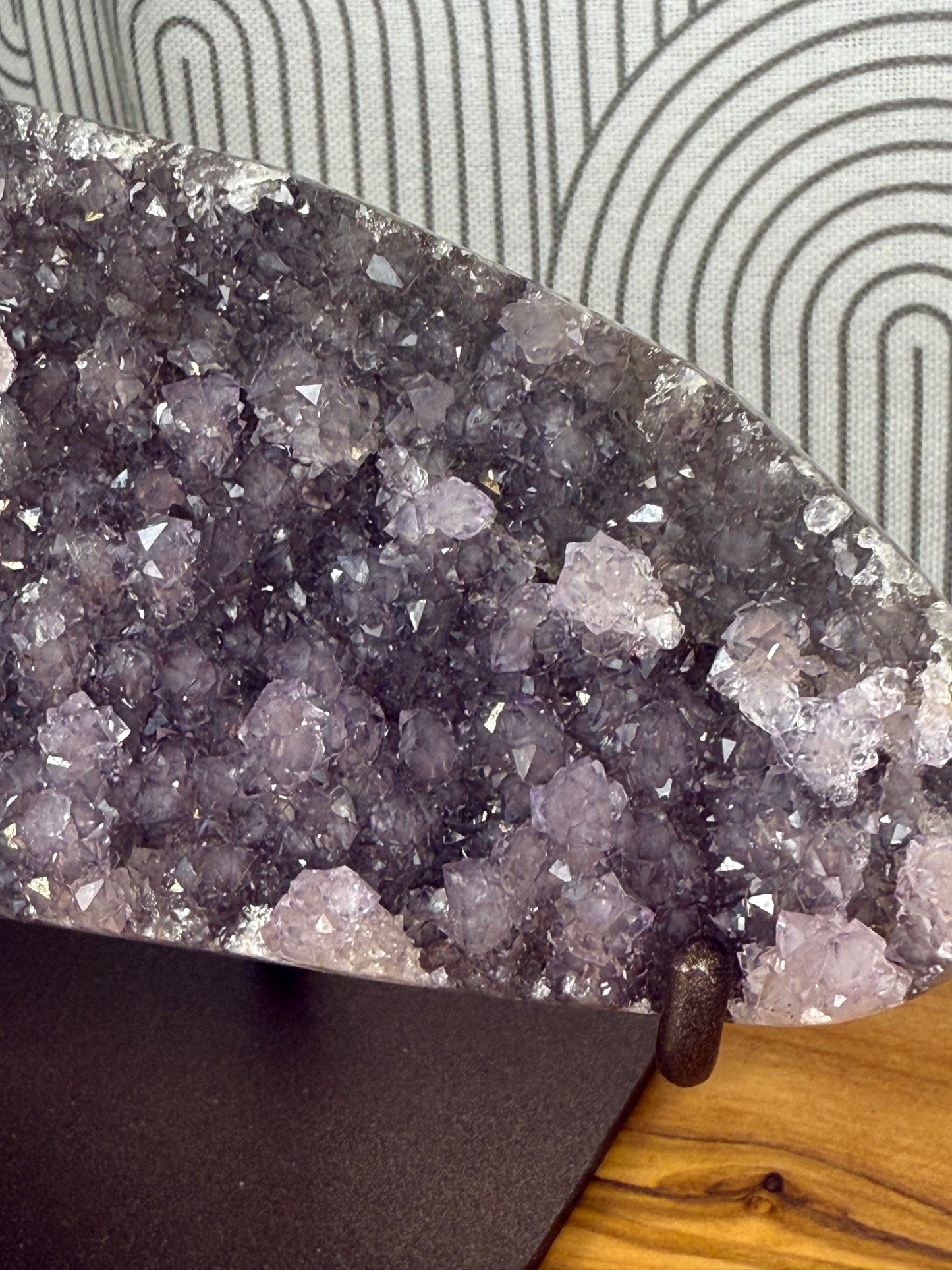 rainbow amethyst piece with stand 55d