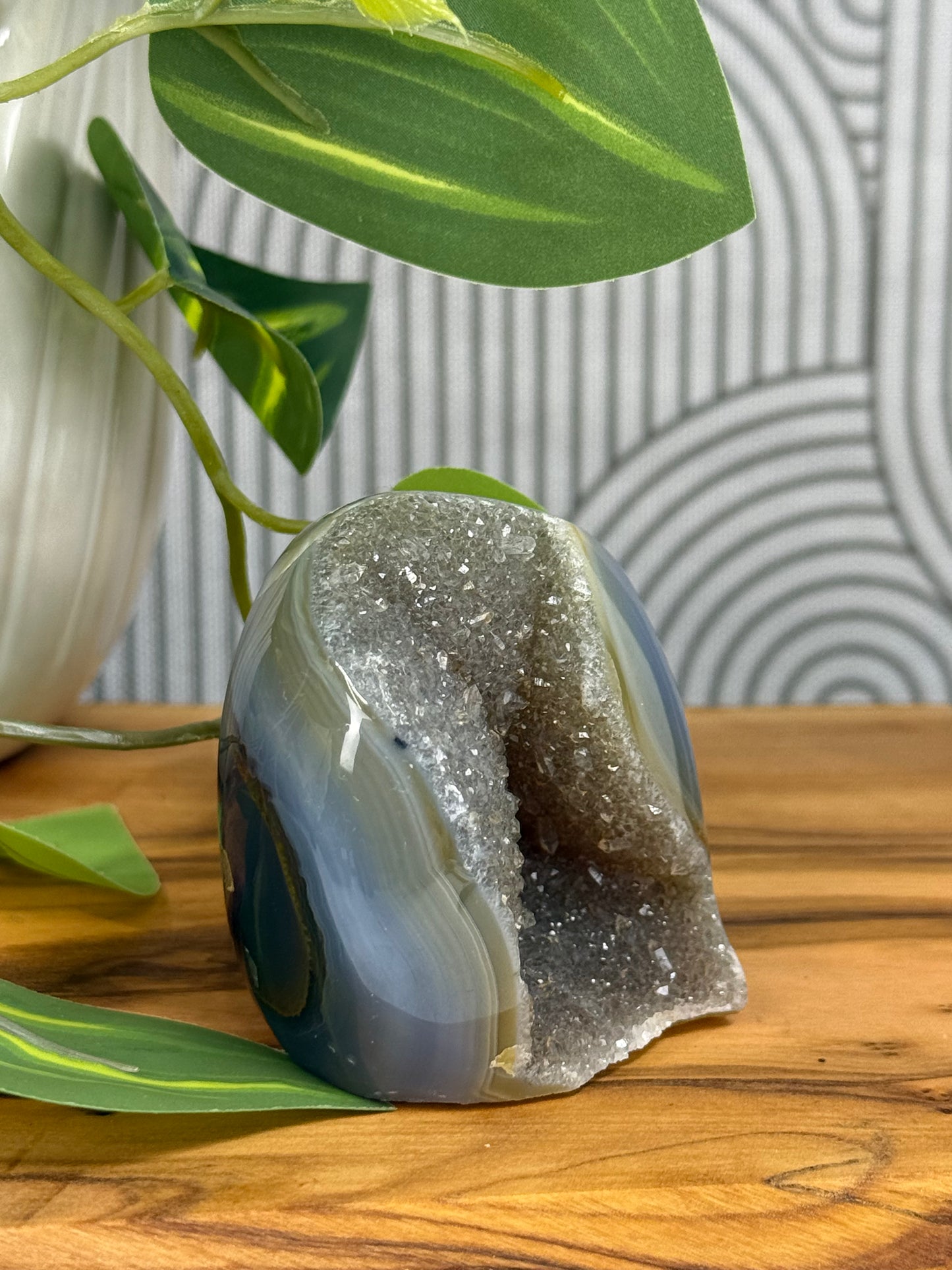 druzy agate cutbase 12
