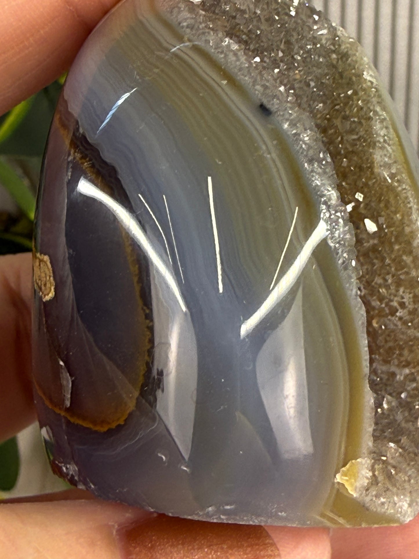 druzy agate cutbase 12