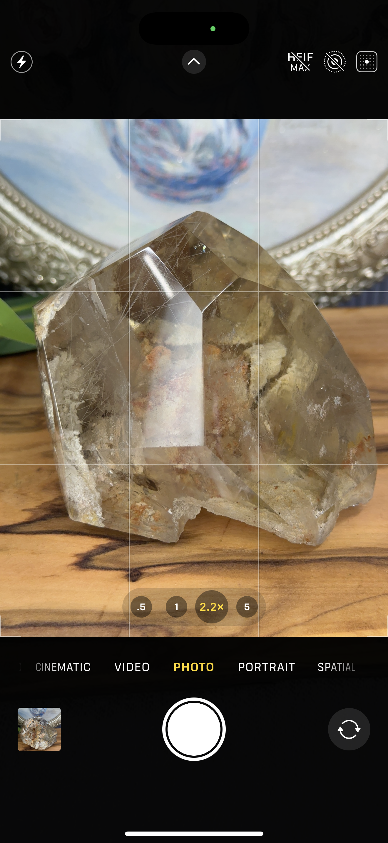 citrine freeform with rutile and lodalite inclusions