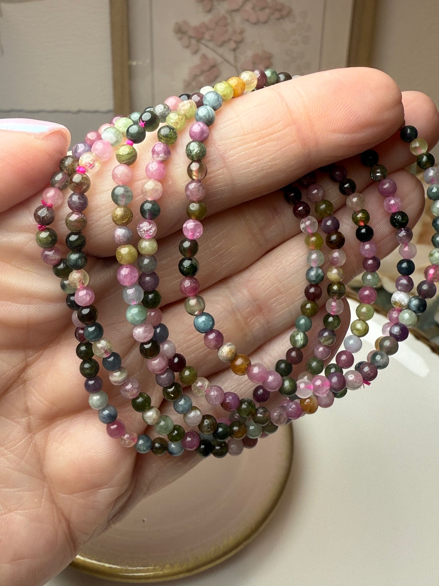 tourmaline multi color bracelet