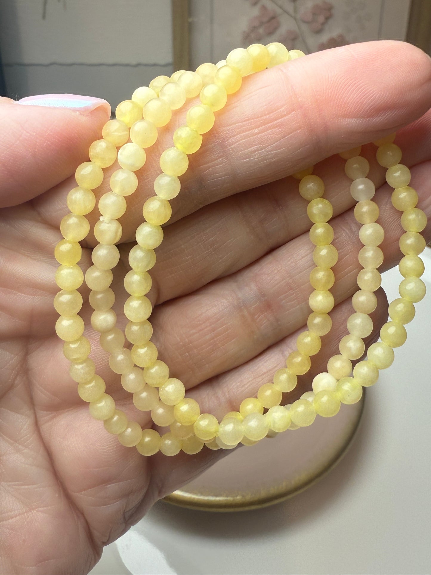 yellow calcite bracelet