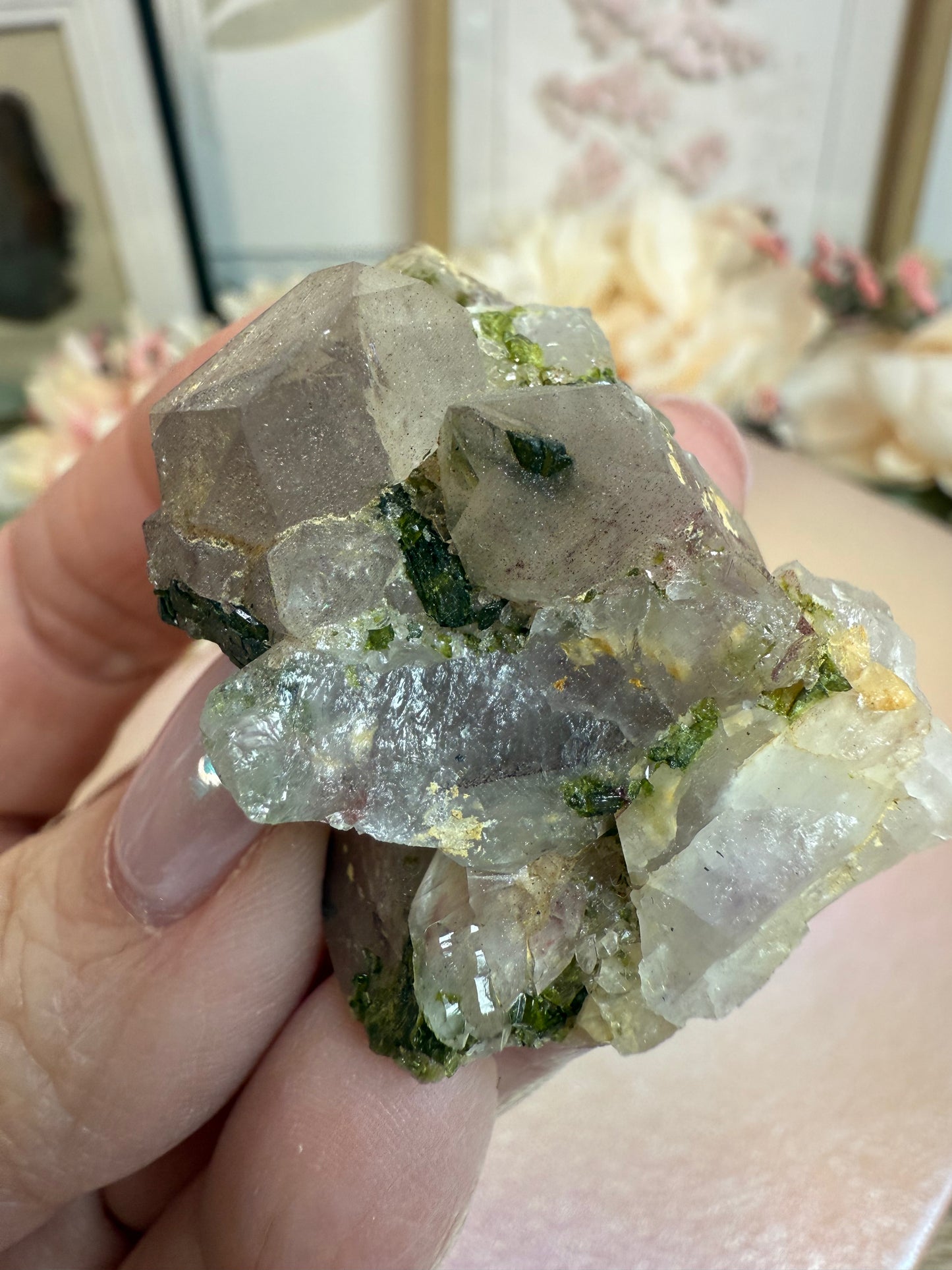 epidote on quartz with super 7